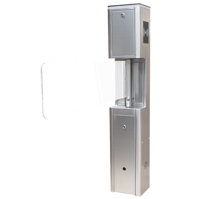 Automata lengőkapu plexi karral, 80cm, INOX ház, TS-SBT2000S-SS